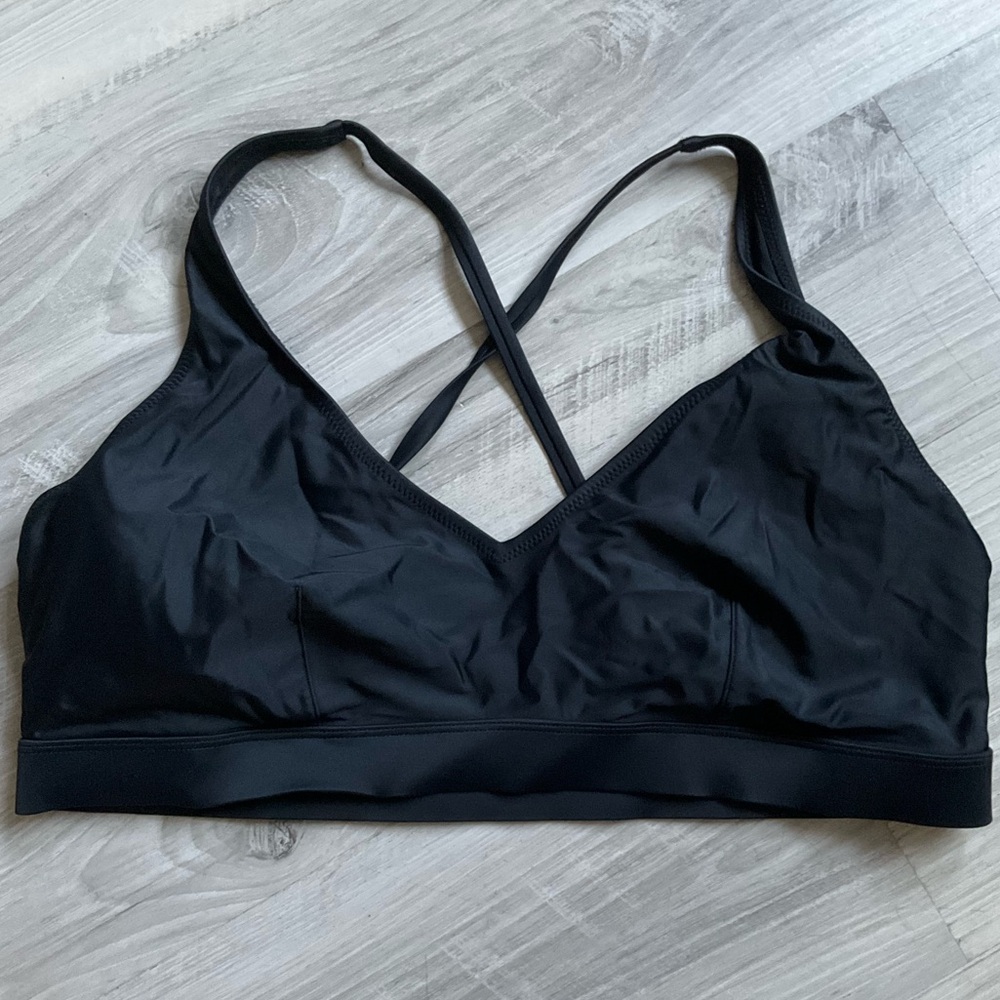 GUC Girlfriend Collective Swim Top in Black XXL/ 2XL